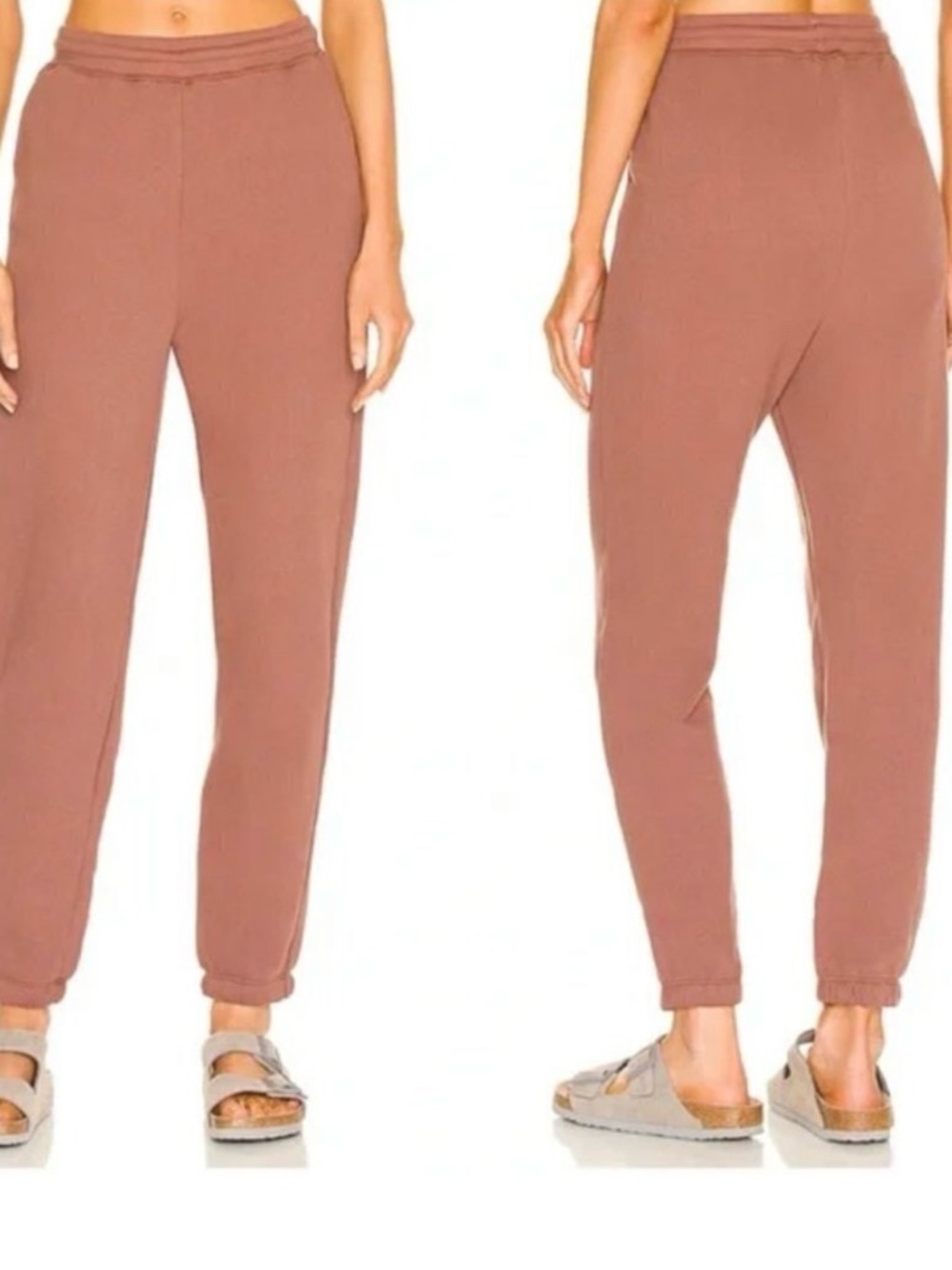 Beyond Yoga High-Waist Joggers in Rusty Mauve